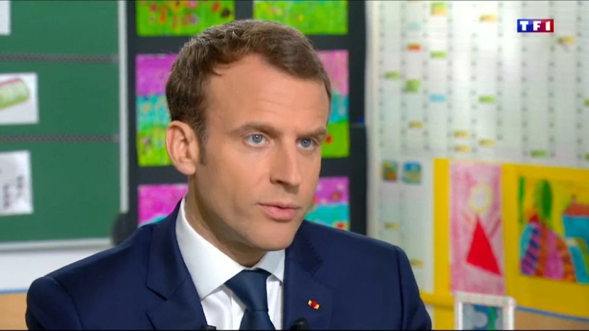 French President Emmanuel Macron said France has proof of chemical weapons 