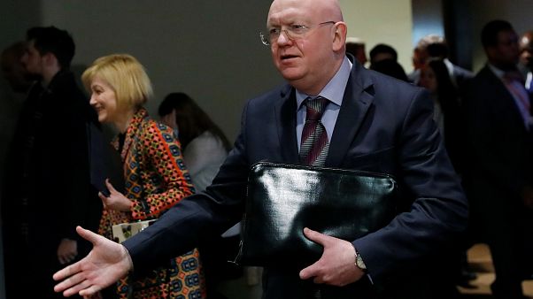 Russlands UN-Botschafter Wassili Nebenzia in New York Russlands UN-Botschafter Wassili Nebenzia in New York