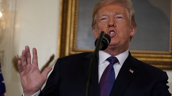 U.S. President Donald Trump makes a statement about Syria U.S. President Donald Trump makes a statement about Syria
