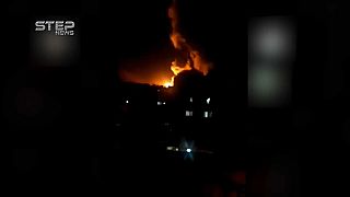 Syrien: Video von Luftangriffen bei Damaskus