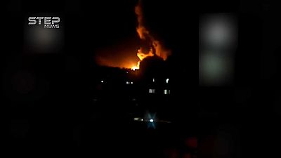 Syrien: Video von Luftangriffen bei Damaskus