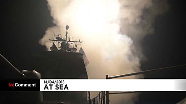 شاهد: الصواريخ الأمريكية وهي تنطلق من البحر الأبيض المتوسط إلى سوريا