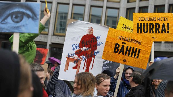 Mehr als 13.000 protestieren gegen hohe Mieten in Berlin Mehr als 13.000 protestieren gegen hohe Mieten in Berlin