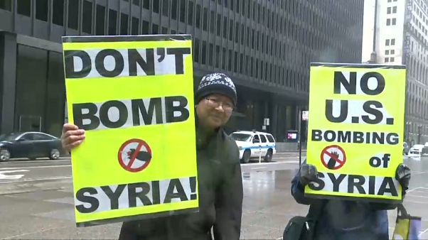 Raids en Syrie : manifs et contestations en Occident Raids en Syrie : manifs et contestations en Occident