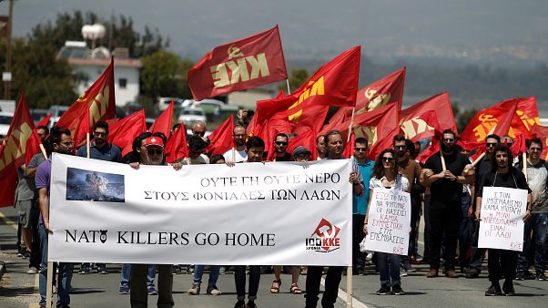 Κύπρος: Διαδηλώσεις στις ΒΒ Ακρωτηρίου Κύπρος: Διαδηλώσεις στις ΒΒ Ακρωτηρίου