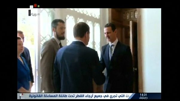 Bashar al-Assad reuniu-se com deputados russos Bashar al-Assad reuniu-se com deputados russos