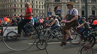 Kerékpáros parádé Bécsben