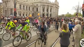 Μαζική ποδηλατοπορεία στη Βιέννη
