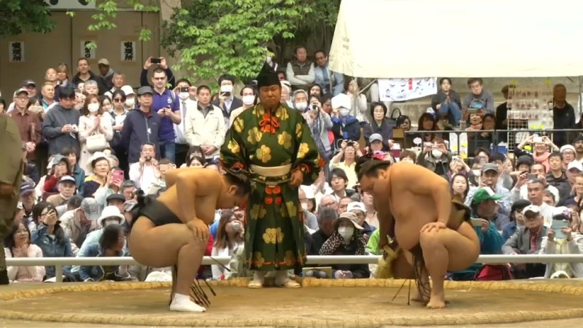 Scandal hit sumo wrestlers bounce back