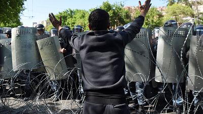 Armenians protest against government changes