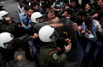 Greek Communist Party supporters clash with police 
