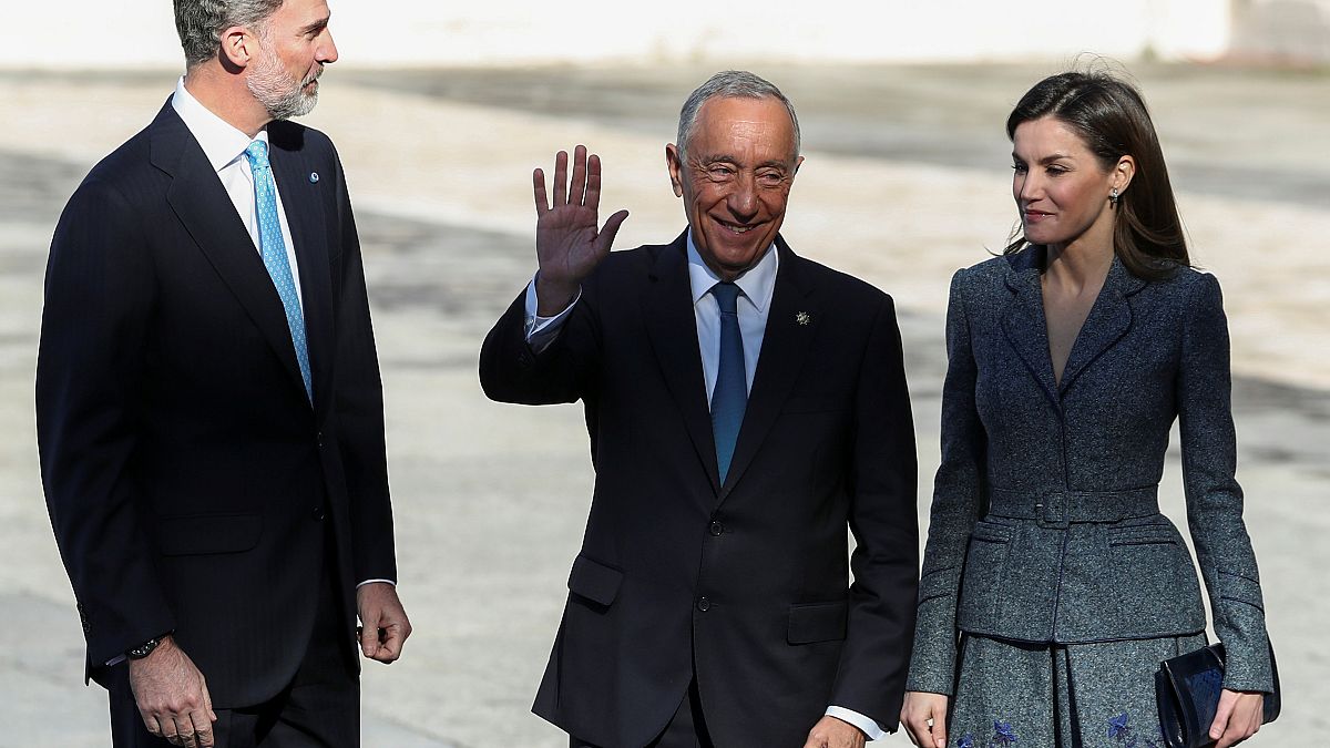 Portugal's President Marcelo Rebelo de Sousa in Madrid