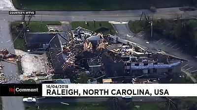 Kasırganın ardından Kuzey Carolina