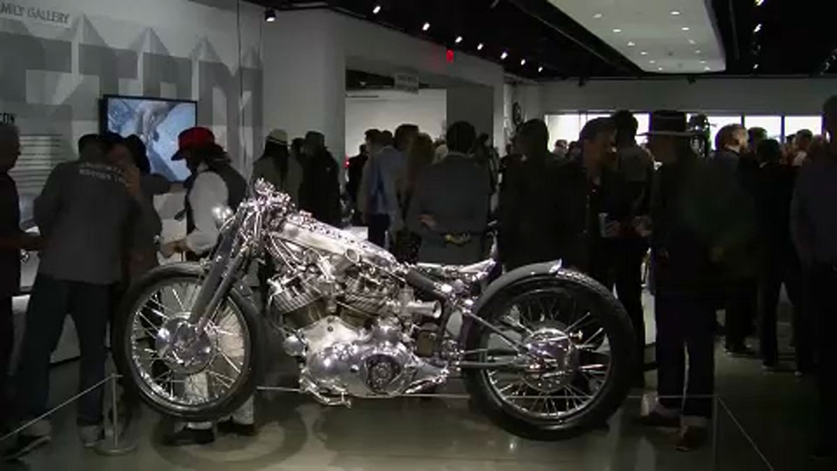 Les motos customisées s'exposent à Los Angeles