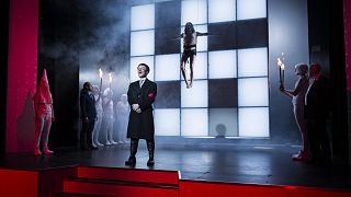 Mein Kampf, the play by George Tabori, tells the story of a young Hitler.