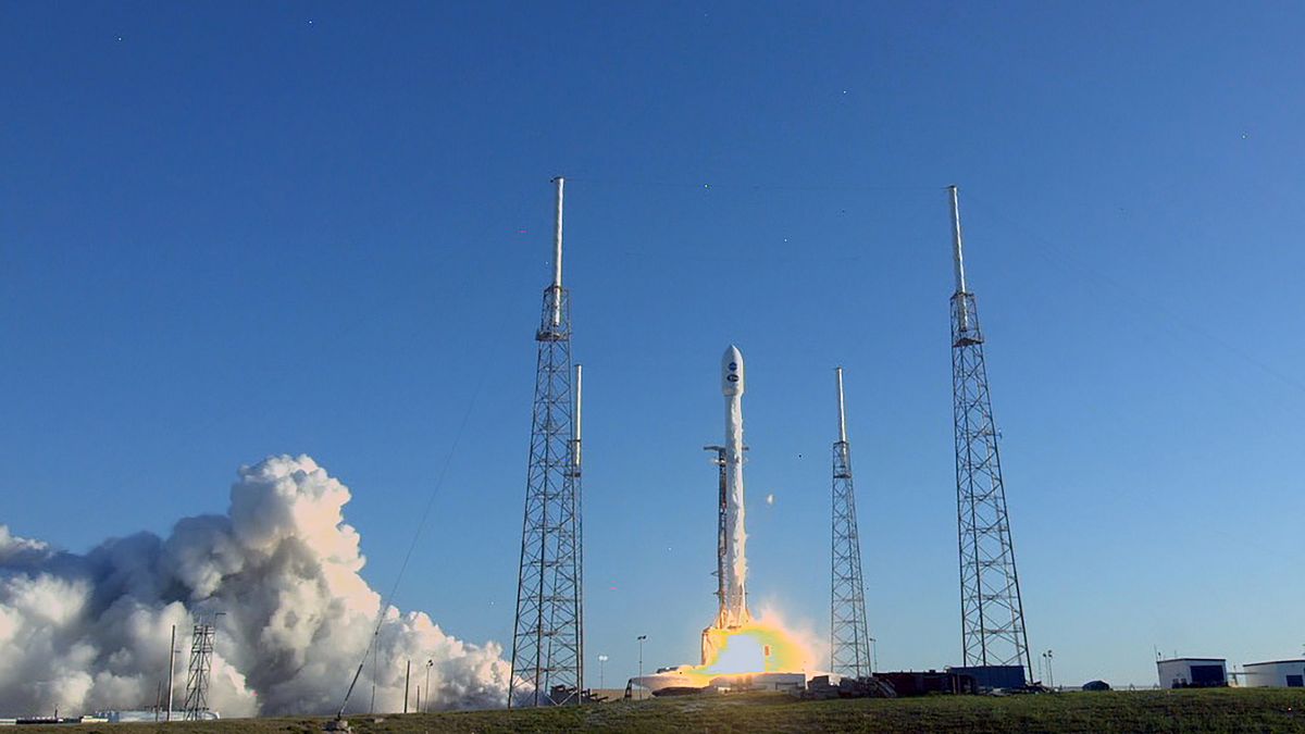 O TESS foi colocado em órbita pelo SpaceX Falcon 9