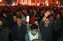 متظاهرون يغلقون مبنى الحكومة في العاصمة الارمنية يريفان
