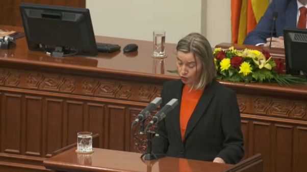 Σκόπια: Αισιοδοξία Μογκερίνι για επίλυση του ονοματολογικού Σκόπια: Αισιοδοξία Μογκερίνι για επίλυση του ονοματολογικού