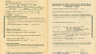 A form refers a child, Herta, to the Nazi's child "euthanasia" programme