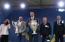 Champions League trophy arrives in Kiev