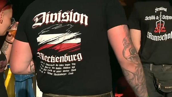 Neo-Nazis gather in Germany for a far-right music festival Neo-Nazis gather in Germany for a far-right music festival