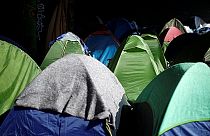 خيم مهاجرين في فرنسا