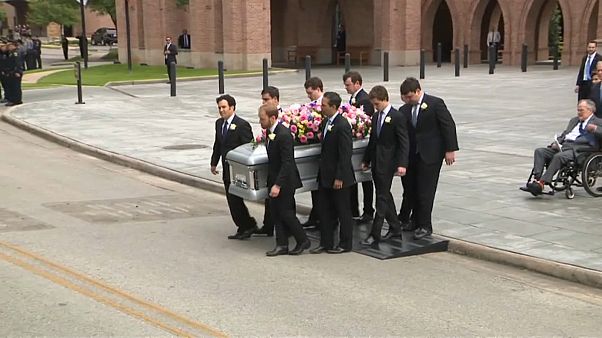 Former First Lady Barbara Bush's funeral took place on Saturday in Texas Former First Lady Barbara Bush's funeral took place on Saturday in Texas