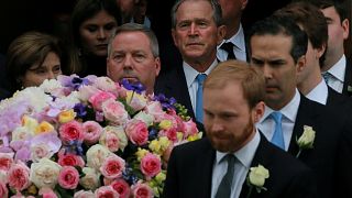 Quatre anciens présidents américains aux funérailles de Barbara Bush