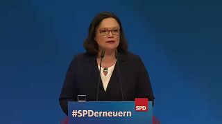 Andrea Nahles az SPD első női elnöke