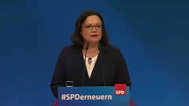 Andrea Nahles az SPD első női elnöke Andrea Nahles az SPD első női elnöke