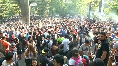 Mexicans light up at marijuana festival while thousands smoke up in Santiag
