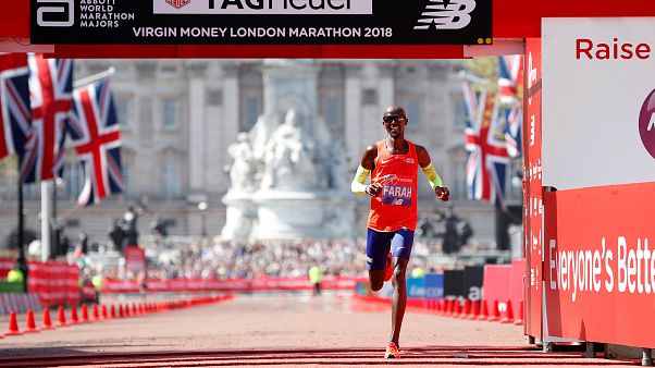 Londra Maratonu'nda Mo Farah İngiliz rekorunu kırdı Londra Maratonu'nda Mo Farah İngiliz rekorunu kırdı