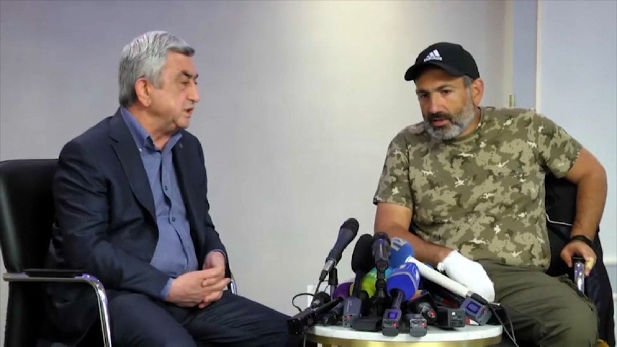 Detenido el principal líder opositor armenio, Nikol Pashinián