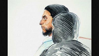Salah Abddüsselam'ın mahkeme sırasında çizilmiş profil resmi