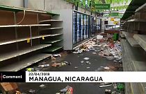Scènes de pillages au Nicaragua