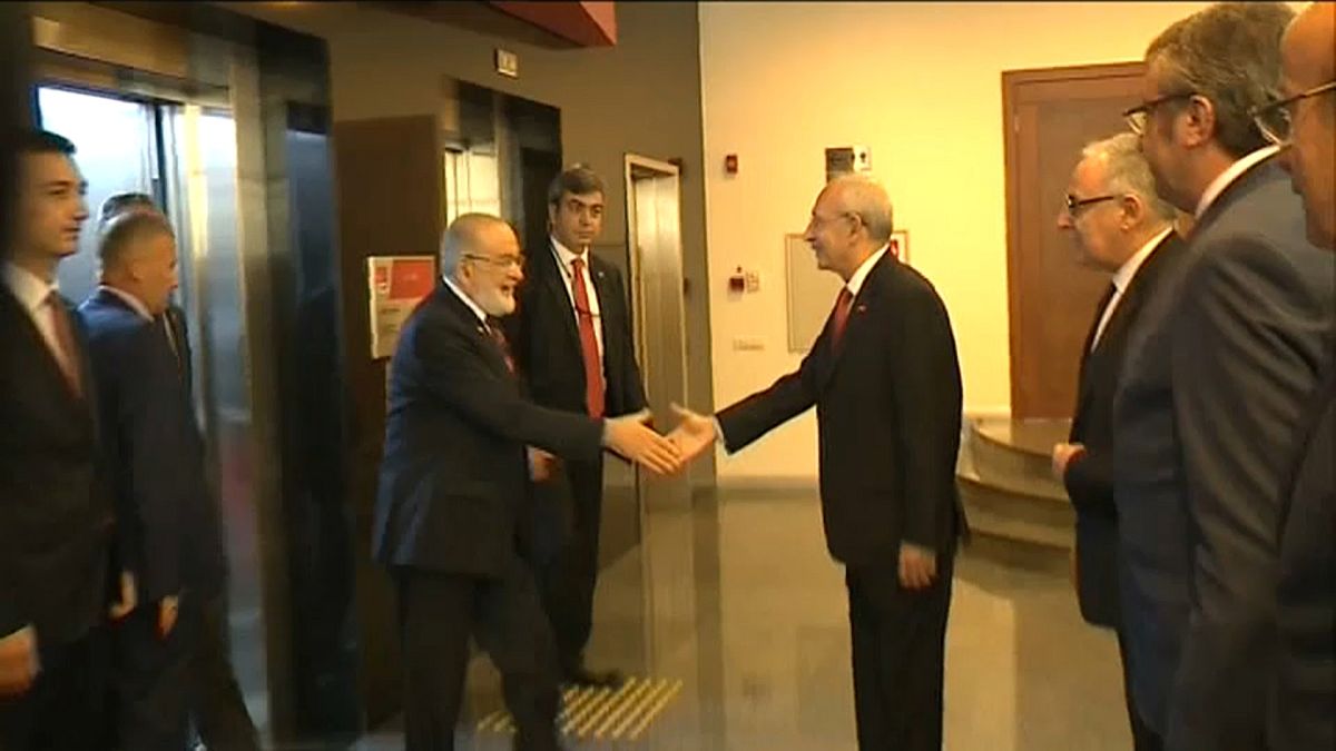 Kemal Kılıçdaroğlu incontra Temel Karamollaoğlu