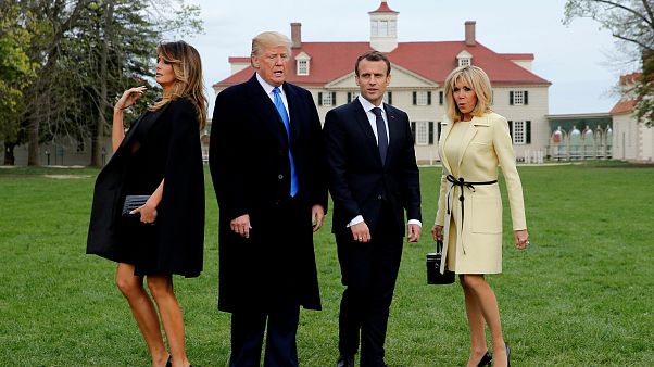 Um tapete vermelho para Macron na América de Trump Um tapete vermelho para Macron na América de Trump
