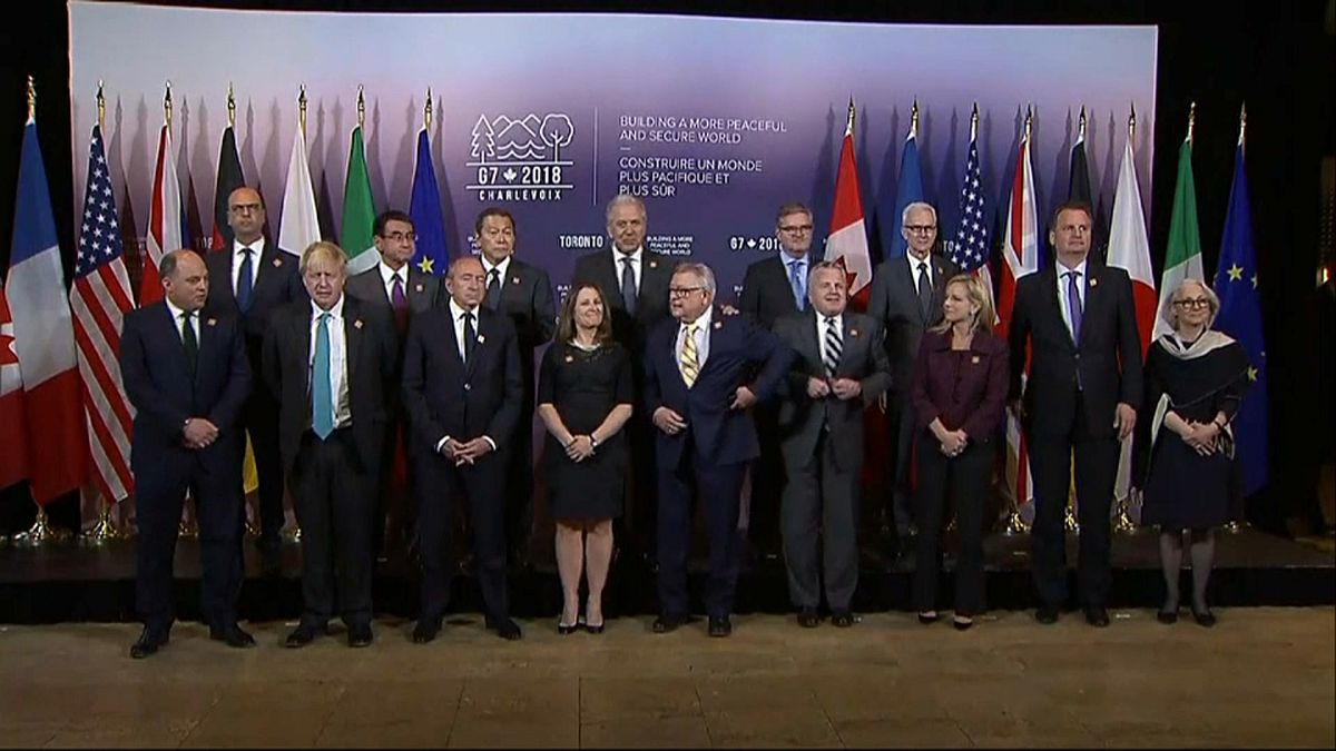 وزراء خارجية الدول السبع الكبرى في تورونتو
