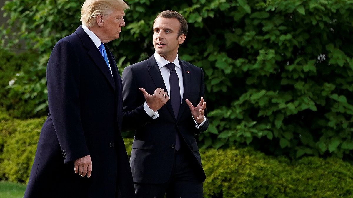 Les présidents américain et français