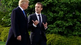 Les présidents américain et français