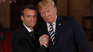 Trump e Macron querem novo acordo nuclear iraniano