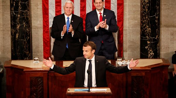 Macron applaudi par le Congrès américain Macron applaudi par le Congrès américain