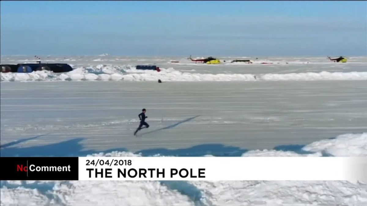 بالفيديو: العداء الإيرلندي بول روبنسون يسجل رقماً قياسياً في القطب الشمالي