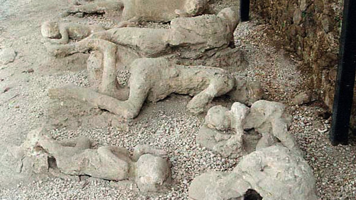 A pompeji vulkánkitörés elől menekülő kisfiú csontvázát találták meg