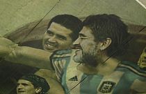 Maradonna depicted as God in Buenos Aires football club mural