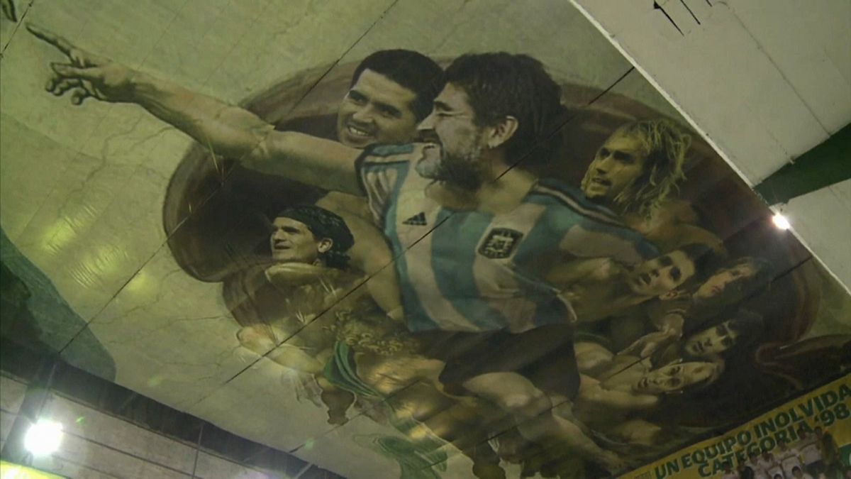 „Die Erschaffung Adams“ mit Maradona und Messi