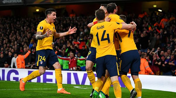 UEFA Avrupa Ligi'nde Atletico Madrid ile Marsilya avantajı elde etti UEFA Avrupa Ligi'nde Atletico Madrid ile Marsilya avantajı elde etti