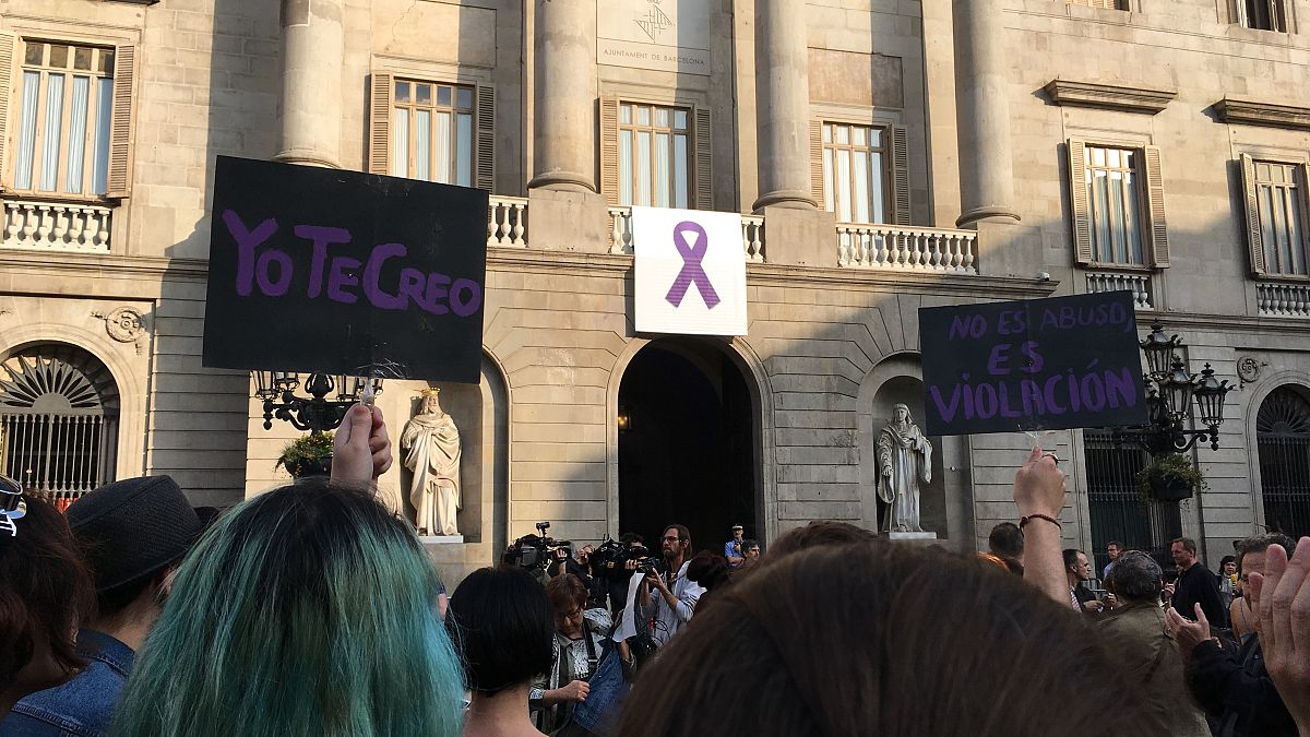 Contra "La Manada" en Barcelona: “¡No es abuso, es violación!”