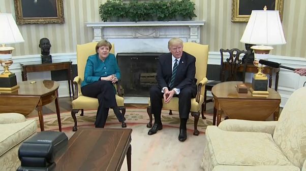 Donald Trump recibe a Angela Merkel en la Casa Blanca Donald Trump recibe a Angela Merkel en la Casa Blanca