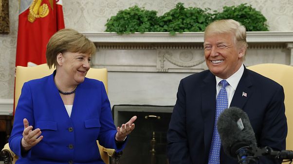 Treffen Merkel-Trump in Washington Treffen Merkel-Trump in Washington